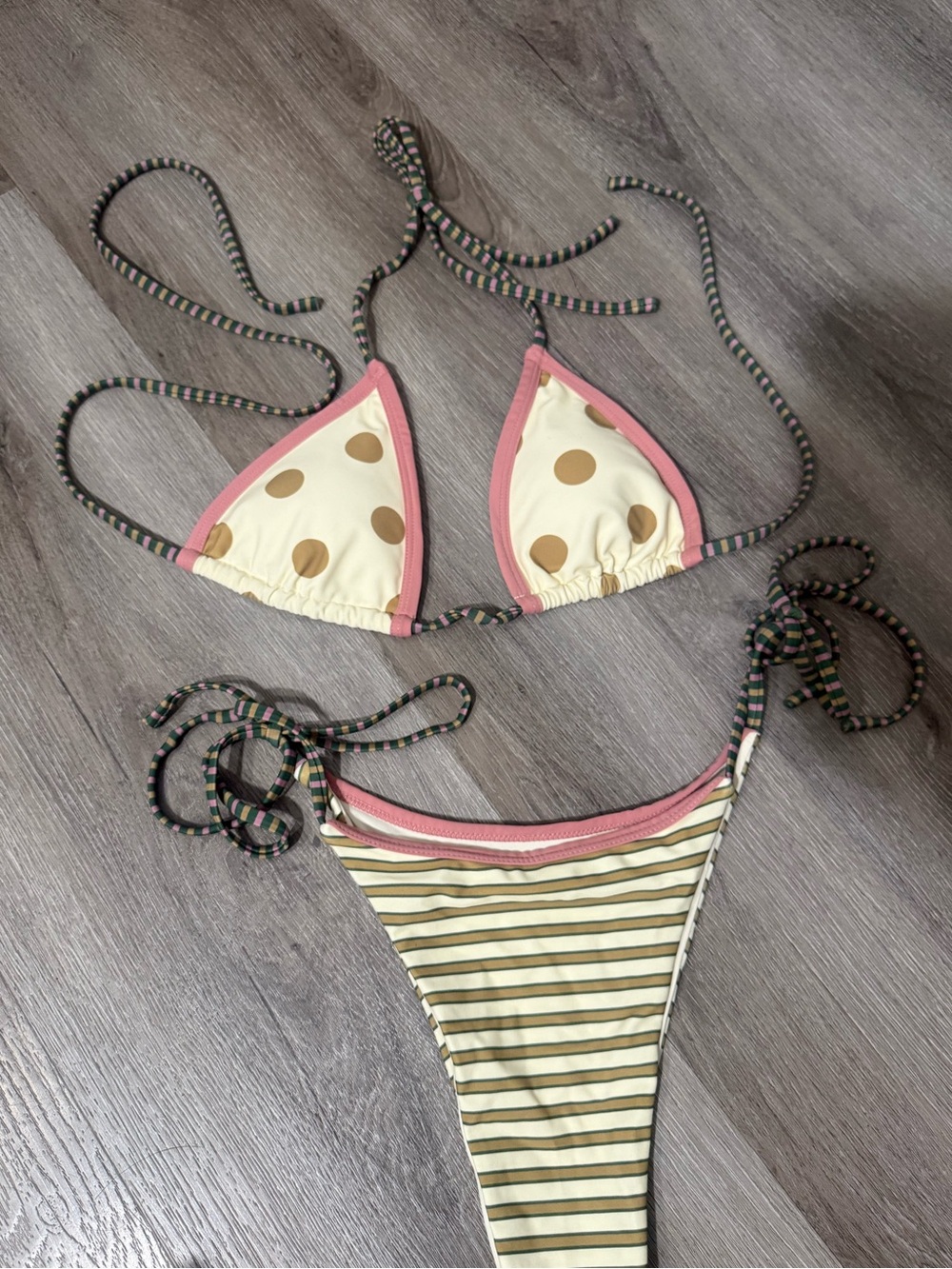 With Jean bikini set
